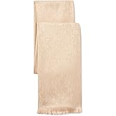 DKNY womens Metallic Logo Pashmina Scarf With Eyelash Fringe