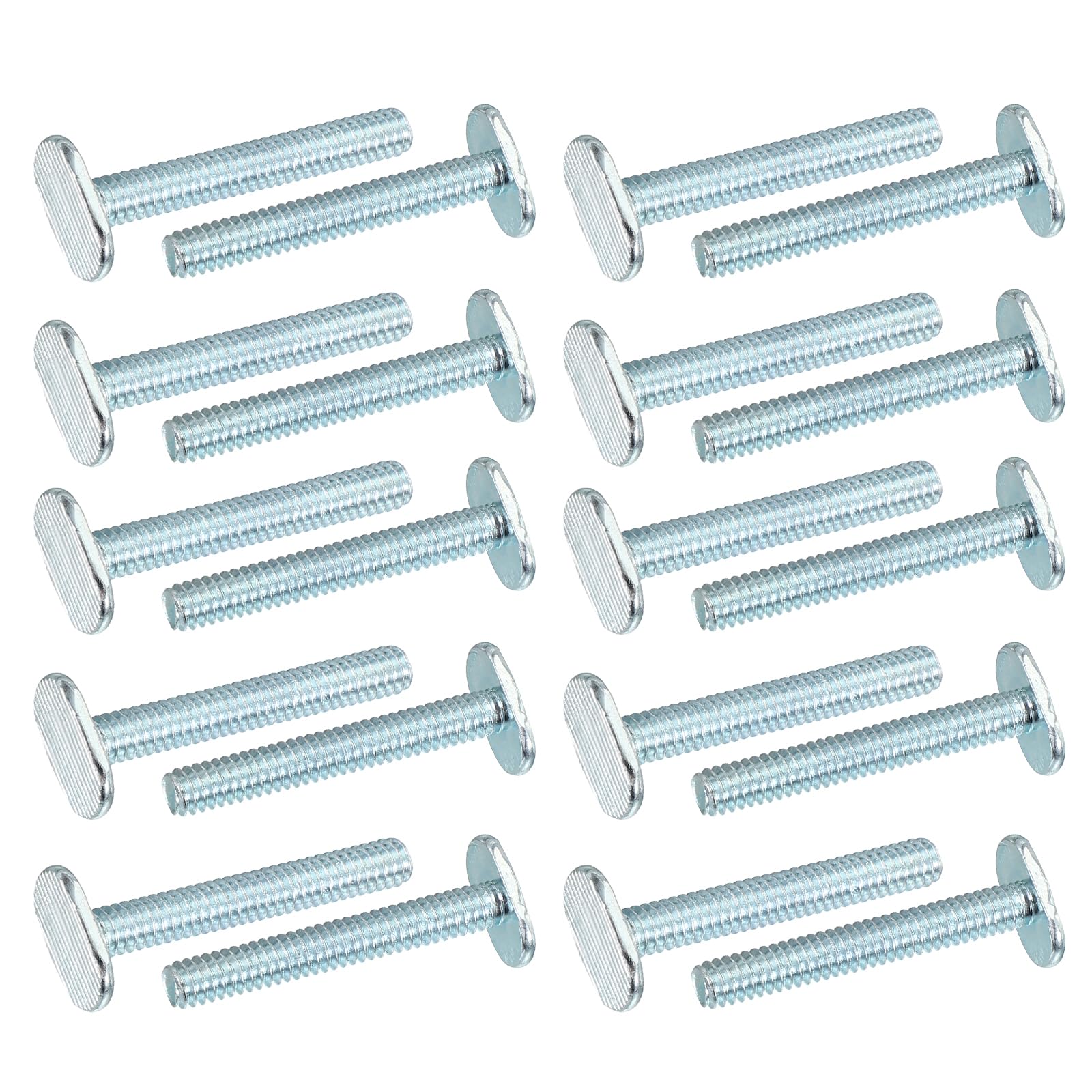 Photo 1 of PATIKIL 1/4"-20 t Track Bolts, 20 Pack 1-3/4 Inch T-Slot Bolts Kayak Rail Bolt Accessories for Universal t Track Woodworking Jigs and Fixtures, Silver