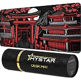 Hystar&reg; Extended Gaming Mouse Pad | XXL 36" x 16" | 5mm Thick, Waterproof Surface, Smooth Polyester Fabric, and Natural Rubber Base | Zen