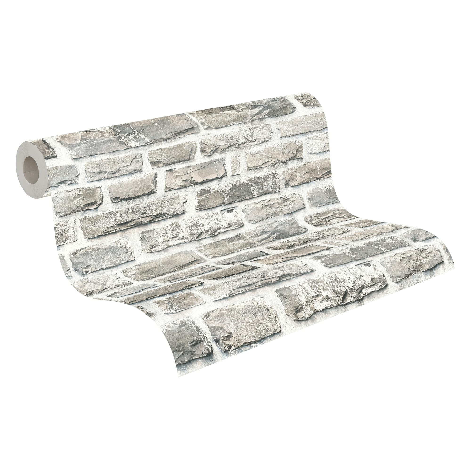 A.S. Creation Bude Distressed Brick Wallpaper 36140-2 Grey/Brown/Cream