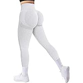 A AGROSTE Workout Leggings for Women Seamless Scrunch Butt Lifting Leggings Booty High Waisted Yoga Pants Comfort Tights