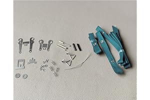 NUHFUFA 1 Kit of Simulation Cargo Rope Tightener for 1/14 Tamiya Trailer RC Truck, Tire Binding Belt Tie-up Strap DIY RC Car Accessories(Dark Green)