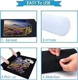 Becko US Puzzle Roll Jigsaw Mat 118x66cm holds 1,500 pieces with tube view 3