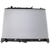 TRQ Radiator Aluminum Core 1 Row | For 2007-2015 Mazda CX-9 3.7L V6
