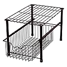DecoBros Stackable Under Sink Cabinet Sliding Basket Organizer Drawer,Bronze