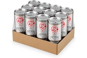 Fire Department Coffee - Nitro Vanilla Bean Bourbon Coffee (Pack of 12) - Ready to Drink Cold Brew Coffee - Non-Alcoholic - Kosher - Arabica Coffee, No Artificial Flavors - 12x7 fl oz Cans