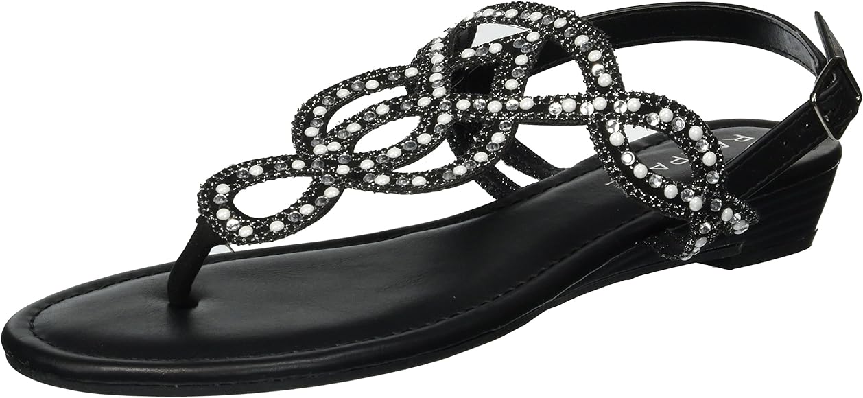 rampage sandals black