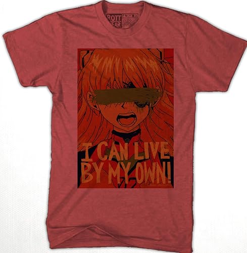 Evangelion Asuka Langley I CAN LIVE PLAYERA HOMBRE Rott Wear