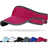 Trodalo Sports Sun Visor for Men Women, Lightweight Soft Quick-Dry Visor Hat, Packable Tennis Golf Running Visor
