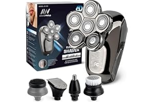 AxiomWarrior Head Shavers for Bald Men: Rechargeable Waterproof Electric Head Shaver for Close Smooth Shaving, No Cuts, Wet/Dry Use, Easy Control