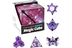 The Shape Shifting Box Puzzle Box STEM/STEAM 3D Cube Box Fidget Toy Transforms Into Over 70 Shapes Anti-StressPuzzles,Brain-T