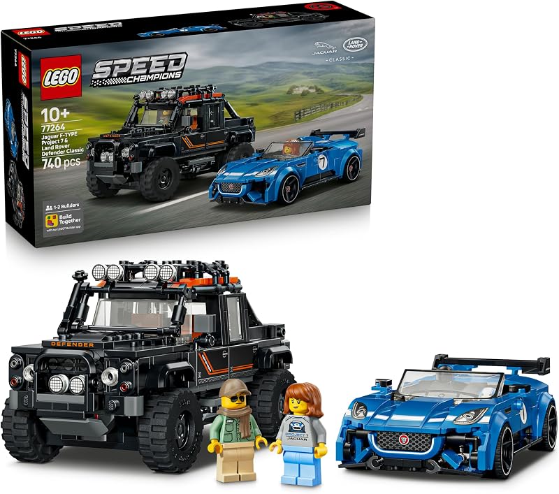 Speed Champions Jaguar Project 7 y Land Rover Defender 77264