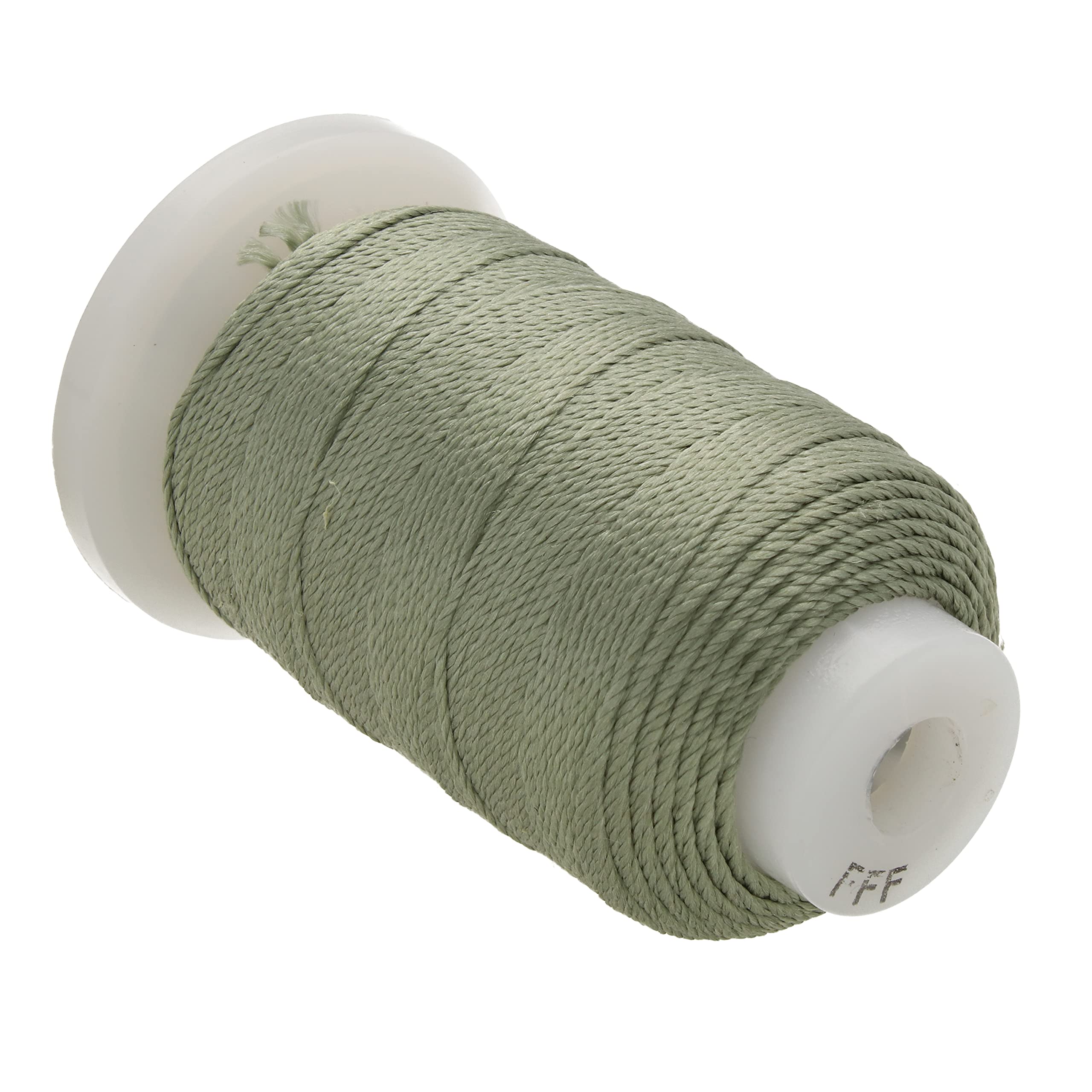 The Beadsmith Pure Silk Cord – Green, Size FFF (0.419 mm/0.0165”), 92 Yards (276 ft), 1/2-Ounce Spool