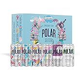 Polar Seltzer Jr Variety Pack, 7.5 fl oz Cans, Pack of 24 Six Flavors, Mini Cans, No Sugar, No Sweeteners
