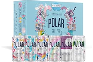 Polar Seltzer Jr Variety Pack, 7.5 fl oz cans, 24 pack, Six Flavors, Mini Cans, No Sugar, No Sweeteners