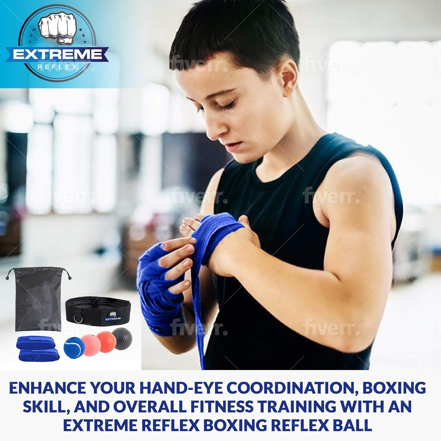 Extreme Reflex Boxing Reflex Ball Set - MMA Boxing Reflex Ball - Boxing Equipment Fight Speed, Boxing Punching Ball Great for Reaction Speed and Hand Eye Coordination Training Reflex Bag Alternative : Sports & Outdoors
