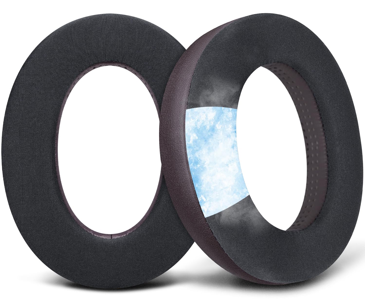 SOULWIT Cooling Gel Ear Pads for Sennheiser HD599/HD598/SE/CS/SR/HD595/HD569/HD560S/Game Zero/G4ME Zero, Earpads Cushions for PC37X/PC38X/PC350/PXC350/PXE350/PC360/HD380/HD380-Pro - Dark Coffee