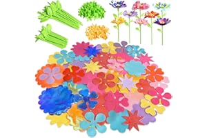EINAILVK DIY Flower Accessories Set, DIY Art & Craft Kits Toys for Kids Girls, Gift for 4 5 6 7 8 Year Old Toddler Girl, Educational Activity Preschool Birthday Christmas Gifts, Suitable for All Flower Toys