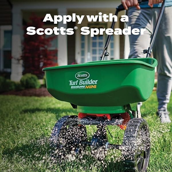 SCOTTS TURF BUILDER HALTS CRABGRASS PREVENTER WITH LAWN FOOD – PRE-EMERGENT WEED KILLER, FERTILIZER, 5,000 SQ. FT., 13.35 LB.