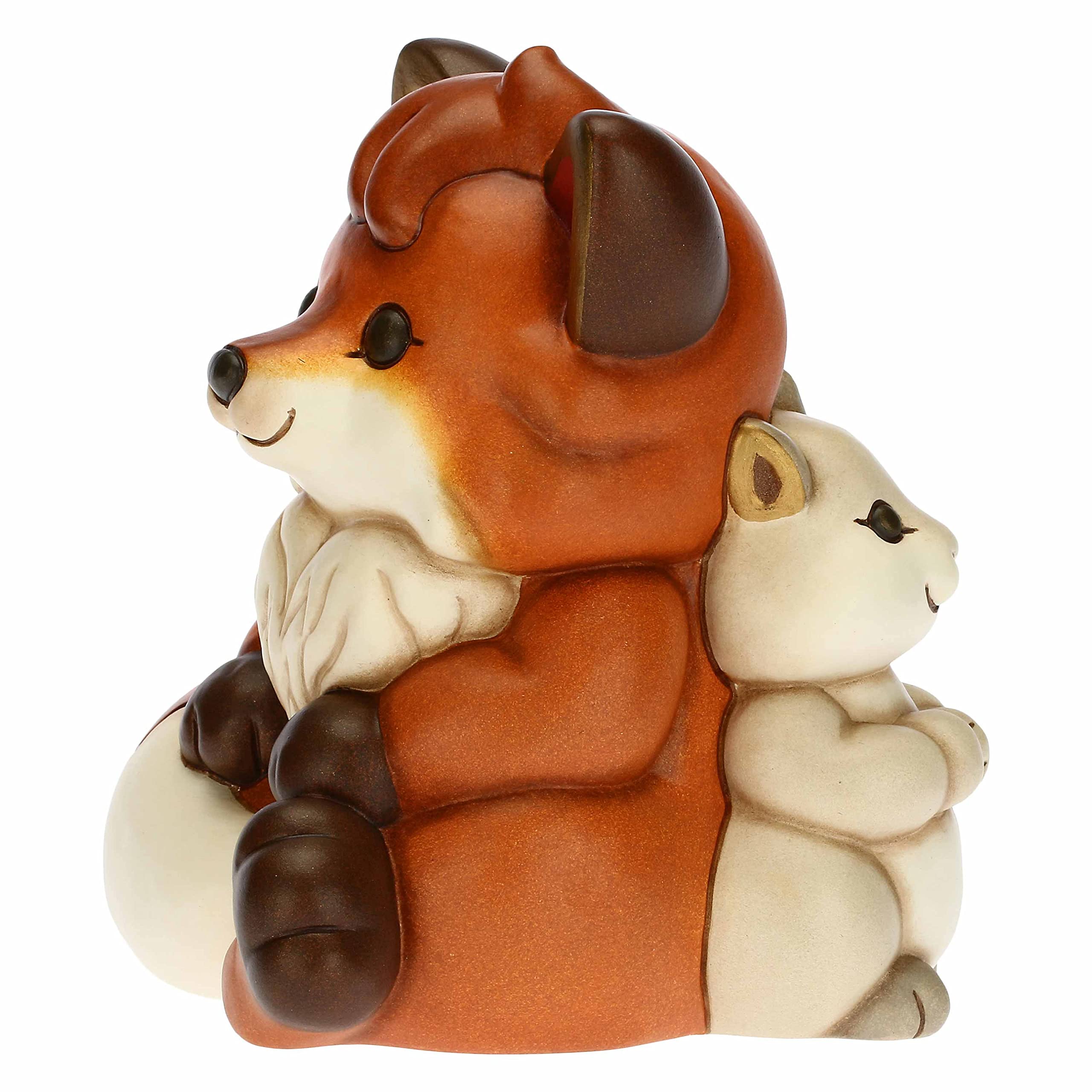 THUN - Fox Grace Together with Squirrel - Ceramic - Living, Icons - 15x13.3x16.2cm h