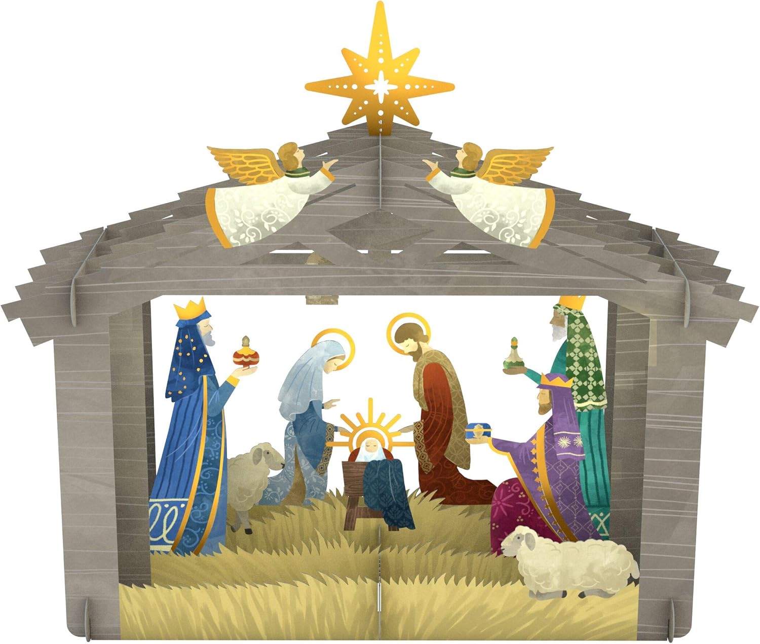 Lovepop Decorative Nativity Scene Pop Up Decor 3D Decor