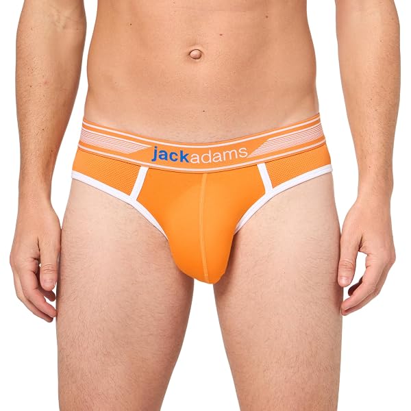 Jack Adams Herren Breeze Mesh Swim Brief - Durchsichtiger Netzstoff, Tiefe Taille, Elastischer Bund | Sehr Freizügige Badeshorts