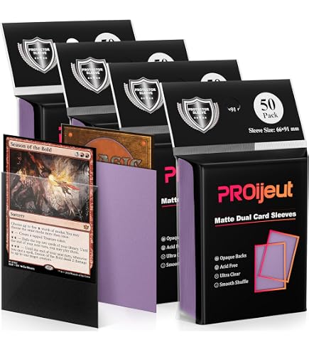opaque card sleeves Matte Dual Trading Card Sleeves with Opaque Back Tear Resistant Card  Protectors Sleeve for Mtg Tcg Sports Game Cards