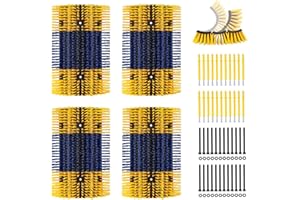 zunzingy Livestock Scratch Brush, 4Pcs Cattle Scratcher Brush for Grooming, Upgraded Extra Large Horse Brush, Relieve Itching on The Back, Goat Scratcher for Horse, Cow, Pig, Sheep (XL Size Yellow)