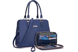 Qiyuer Satchel Purses For Women Top Handle Bag Purse And Wallet Set Work Tote Bags 2pcs