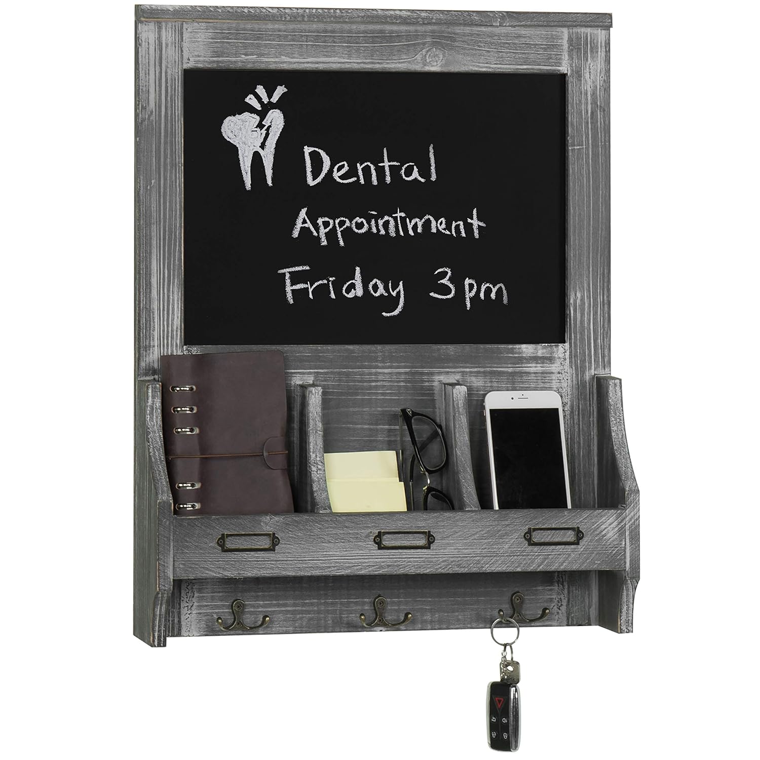 Best Wood Coat Rack Wall Mounted With Mail And Keys