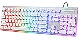 ANSWK Typewriter Style Keyboard with Metal