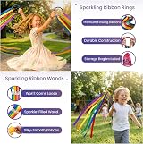 GSi Ribbon Wands & Rings for Kids 12pc Set 1m Ribbons 6 Pack Each view 4