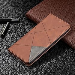 nincyee Flip Case for Vivo V21E 5G,Rhombus Pattern