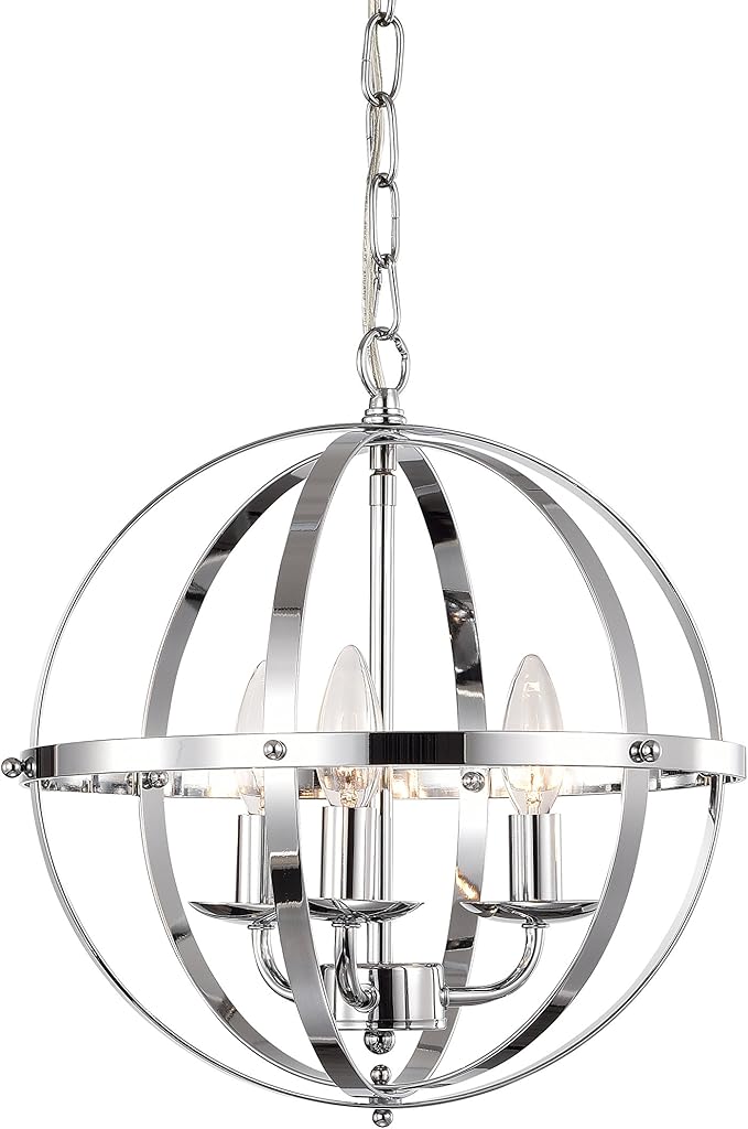Modern Chandeliers Chrome Chandelier Lighting Globe Pendant Light