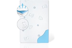 GKEVER Pack and Play Mattress, 38x26 Thick Dual Sided Pack N Play Mattresses Pad with Breathable Jacquard Cover, High Resilience Memory Foam Crib Mattress for Baby Toddlers, Portable & Washable