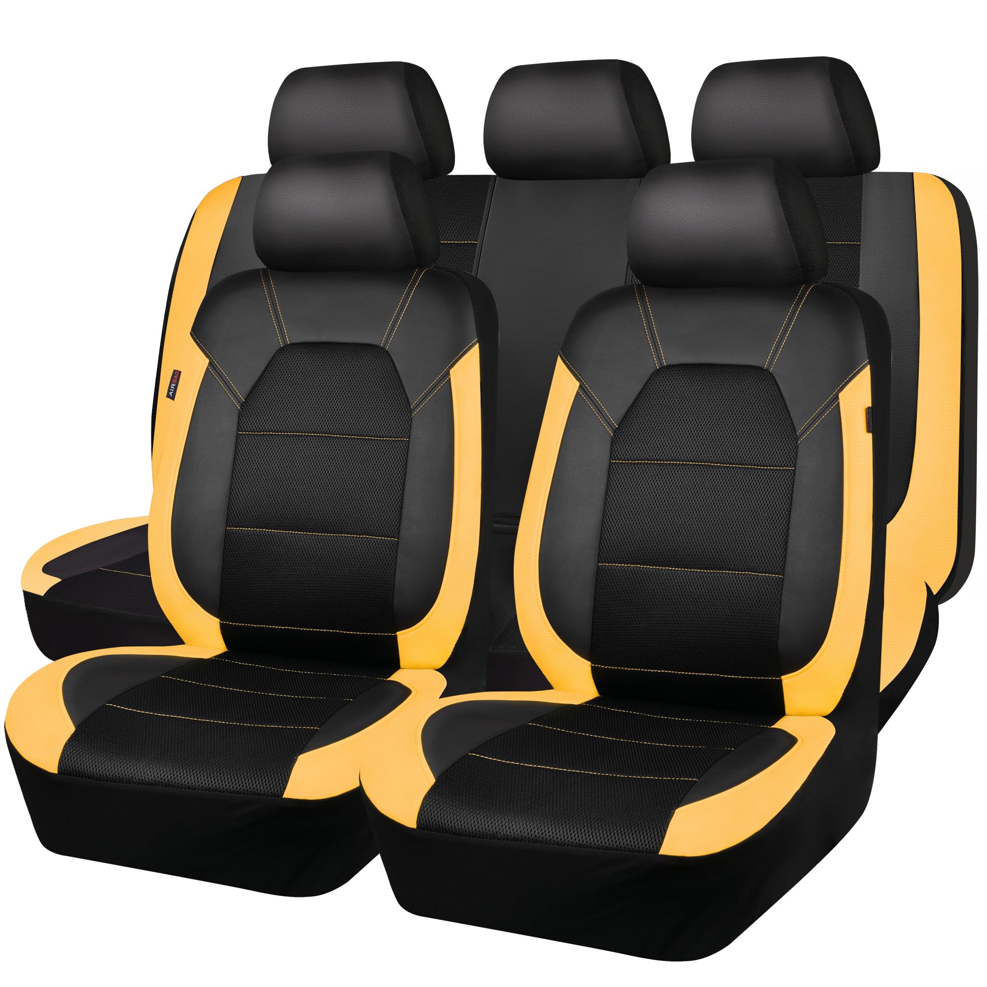 Photo 1 of (incomplete) CAR PASS Leather Seat Covers, Breathable Universal Car Seat Cover Full Set for Cute Women Girly,5mm Composite Sponge Inside