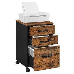 VASAGLE File Cabinet, 3 Drawers Filing Cabinet for