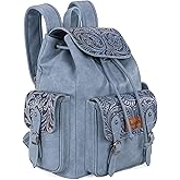 Montana West Wrangler Backpack Purse for Women Men Western Backpack Floral Tooled Travel Bags