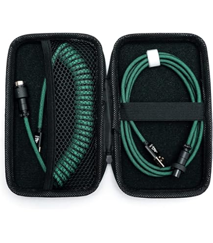 10/mo - Finance Glorious Coiled Keyboard Cable - Coiled USB C Cable Artisan Braided Cables For Mechanical Gaming Keyboard Coiled Cable Custom Keyboard Cable White - View #3