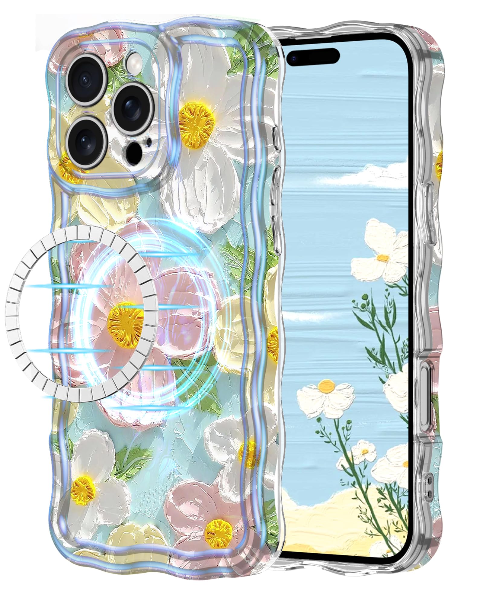 Avocase for iPhone 16 Pro Max Case, Colorful Oil