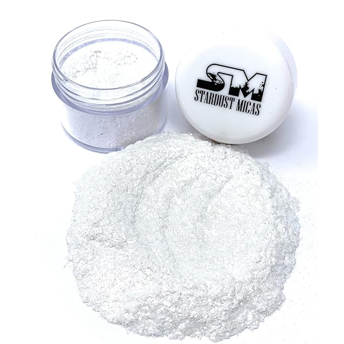 Buy 2Tone Blue Mica Flakes Sparkle, Pearl White Blue Mica Pigment