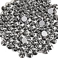 BEADSLAND Flat Back Crystal Rhinestones Round Gems,Hematite,3.8-4.0mm, SS16/1440pcs
