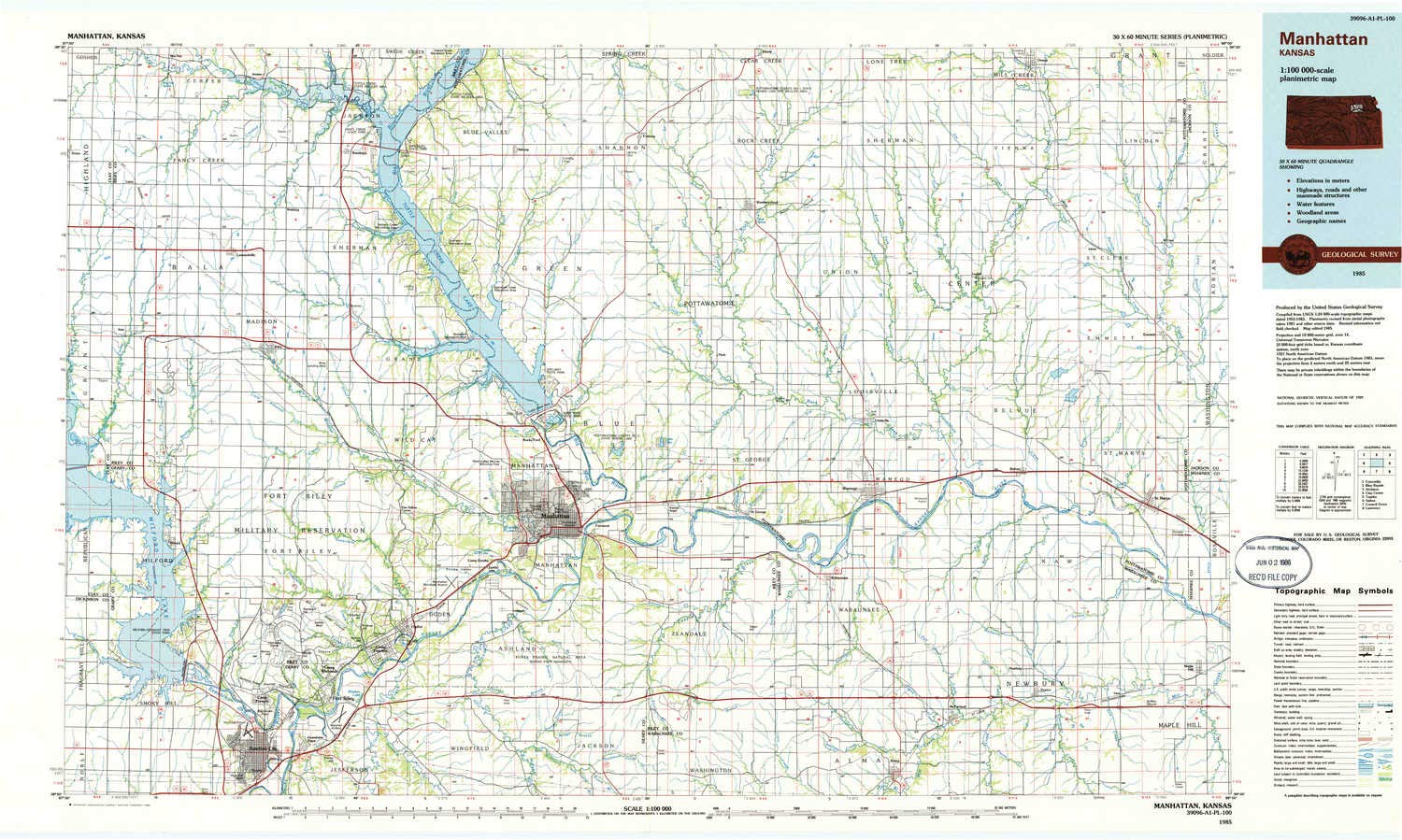 Map Of Manhattan Kansas Map Of The World