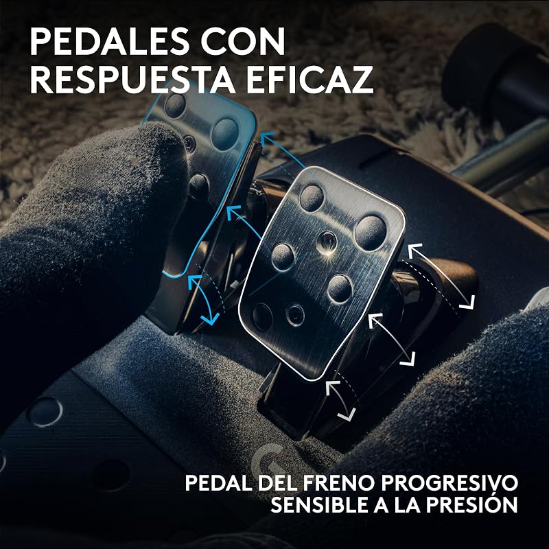 G923 Racing Wheel y Pedals para Playstation & PC - Negro
