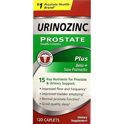 DSE Urinozinc Plus with Beta-Sitosterol Supplement, 120 Count