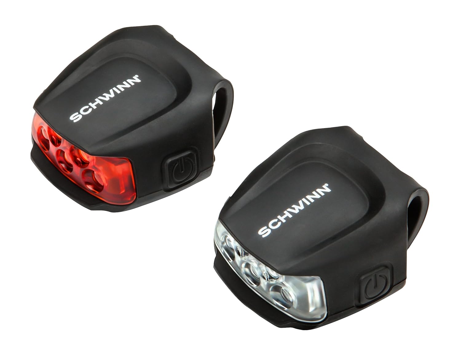 Schwinn 26 Lumen Quick Wrap Front & Rear Light Set, Black