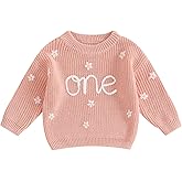 Mubineo Baby Girl Boy Cute 1st Birthday Sweater Long Sleeve Infant First Birthday Sweaters One Year Old Winter Clothes