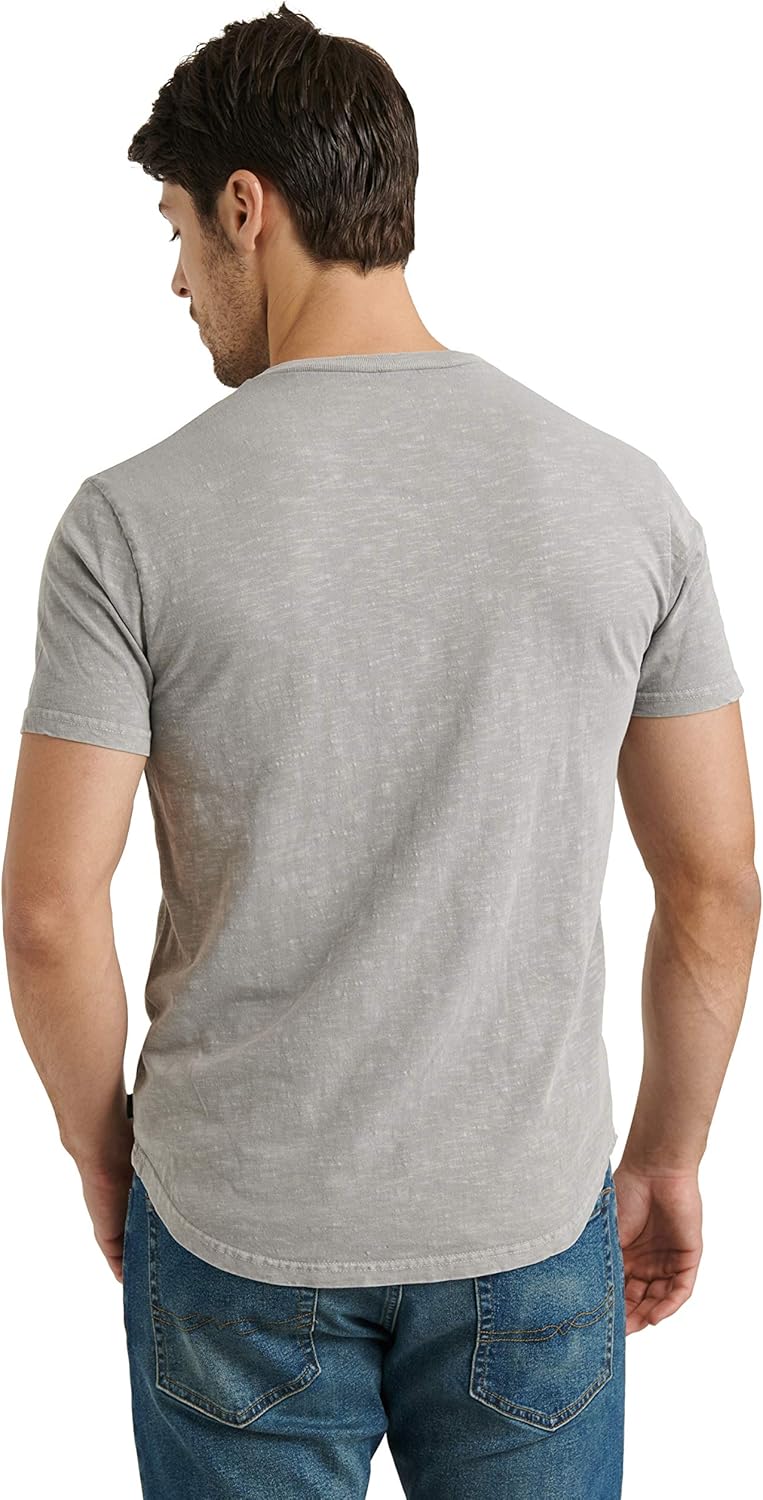 Lucky Brand Men's Short Sleeve Slub Henley T Shirt at  Men’s Clothing store