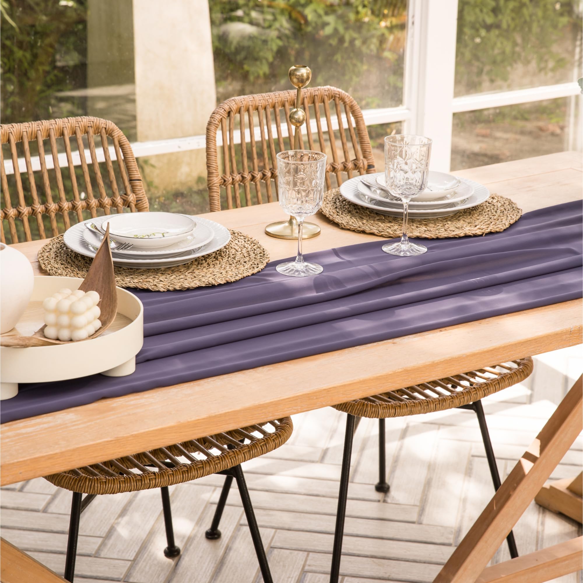 シフォンテーブルランナー 10枚 10フィート - 28 x 120インチ テラコッタ シアーシフォンテーブルランナー シフォン ロマン 並行輸入