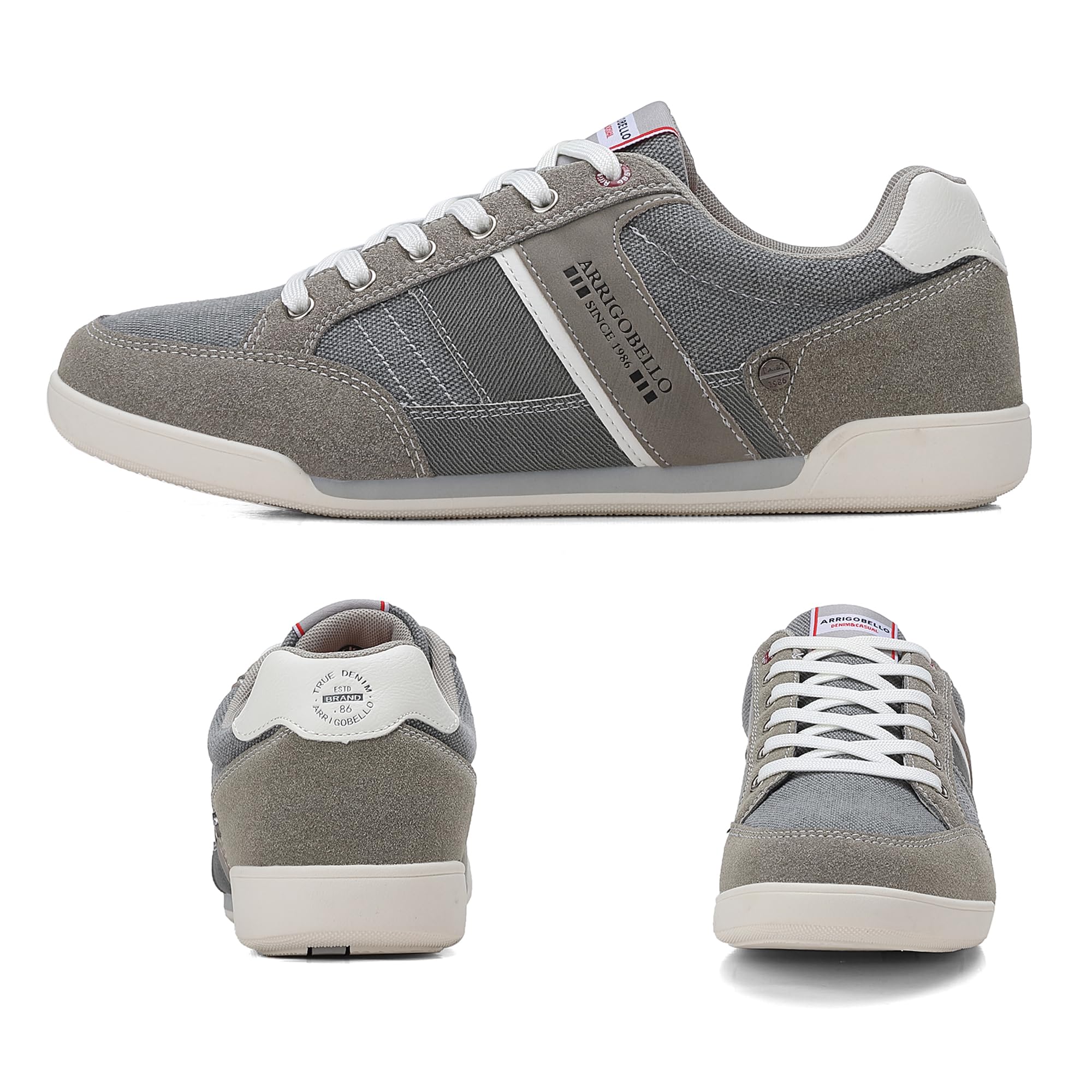 TARELO Sneaker Herren Freizeitschuhe Mode Schuhe Grau 43 5